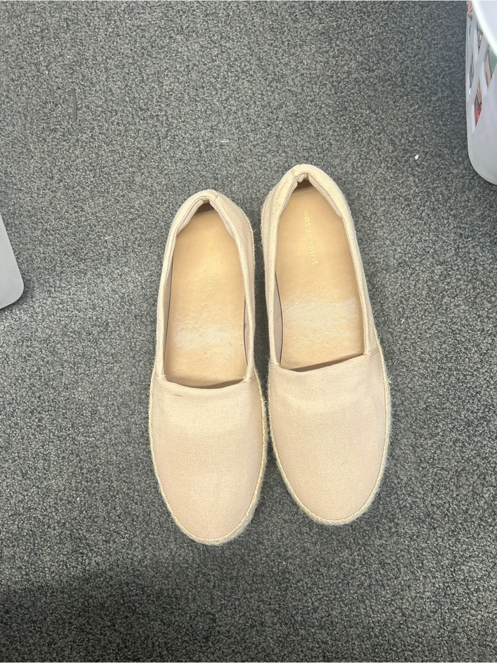 Easy Spirit Beige Slip-On Espadrilles